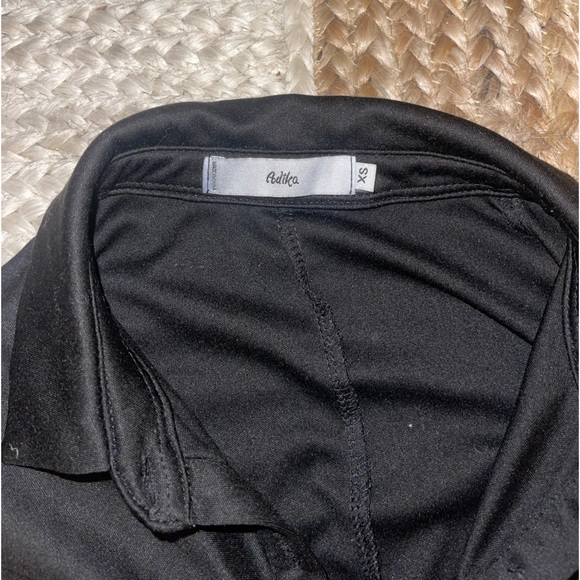 Adika Romper Black Ruched Front Long Sleeve - Picture 3 of 3